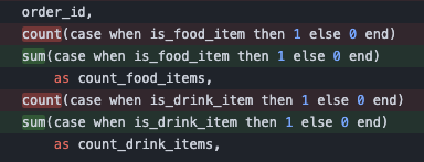 SQL changes in code SQL changes in code