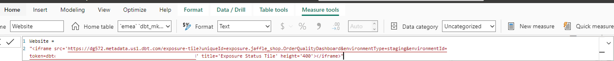 In the 'Measure tools' tab, replace your values with the iFrame code. In the 'Measure tools' tab, replace your values with the iFrame code.