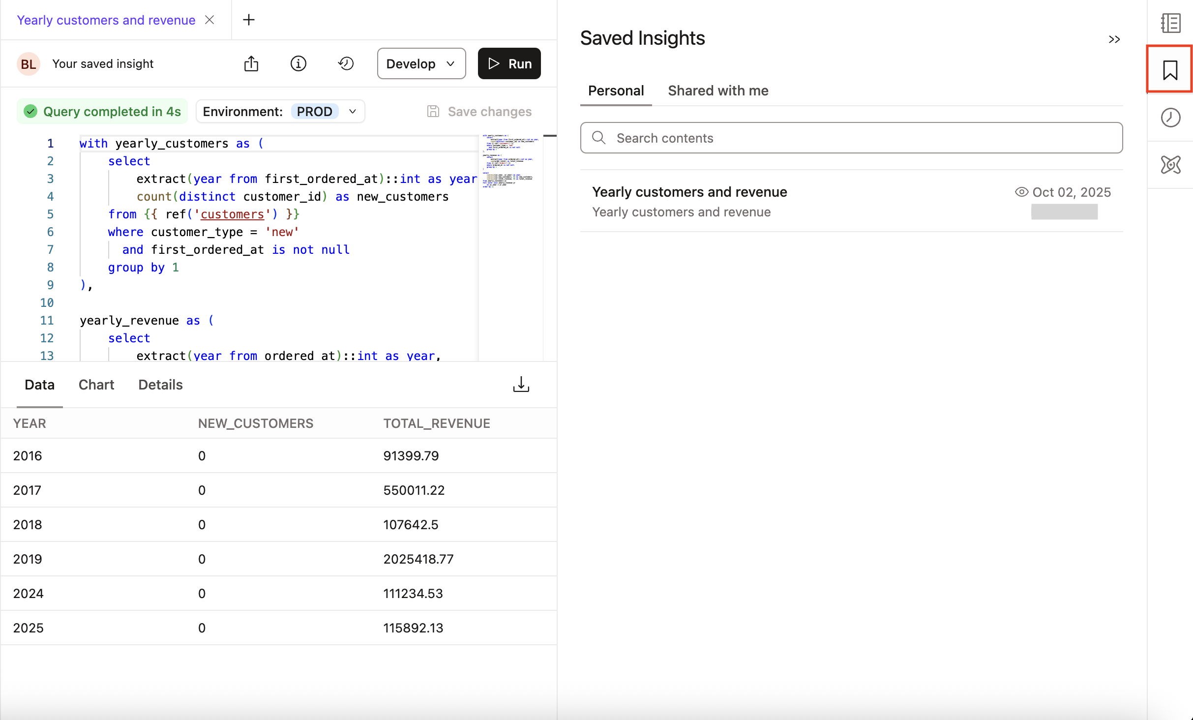 Manage your query bookmarks Manage your query bookmarks
