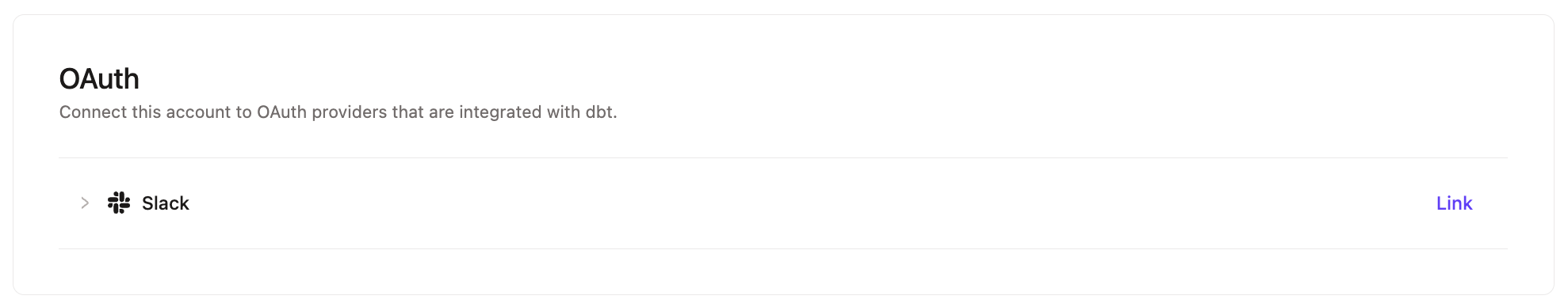 Link for the Slack app