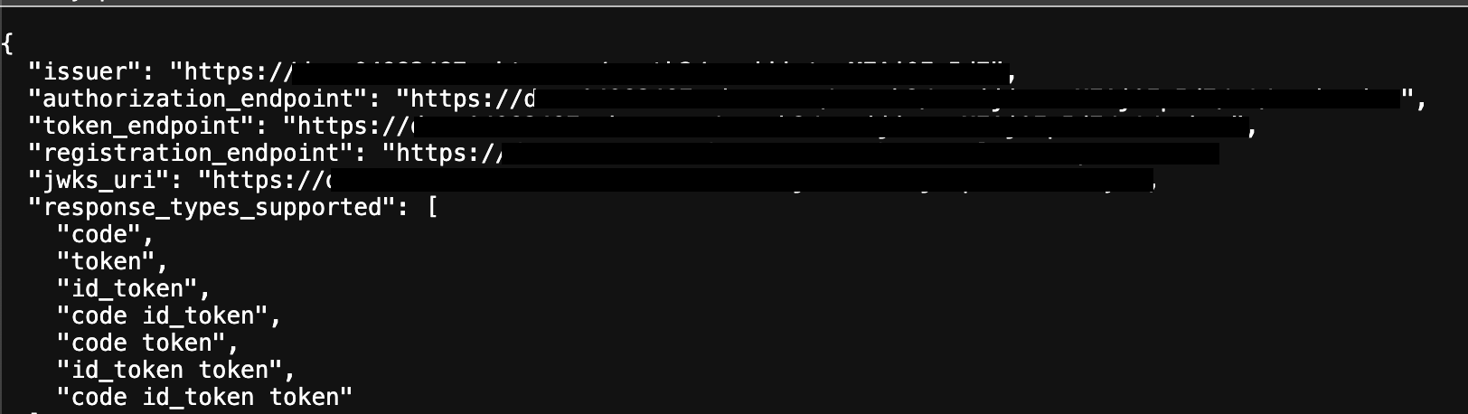 Sample output of the metadata URI. Sample output of the metadata URI.
