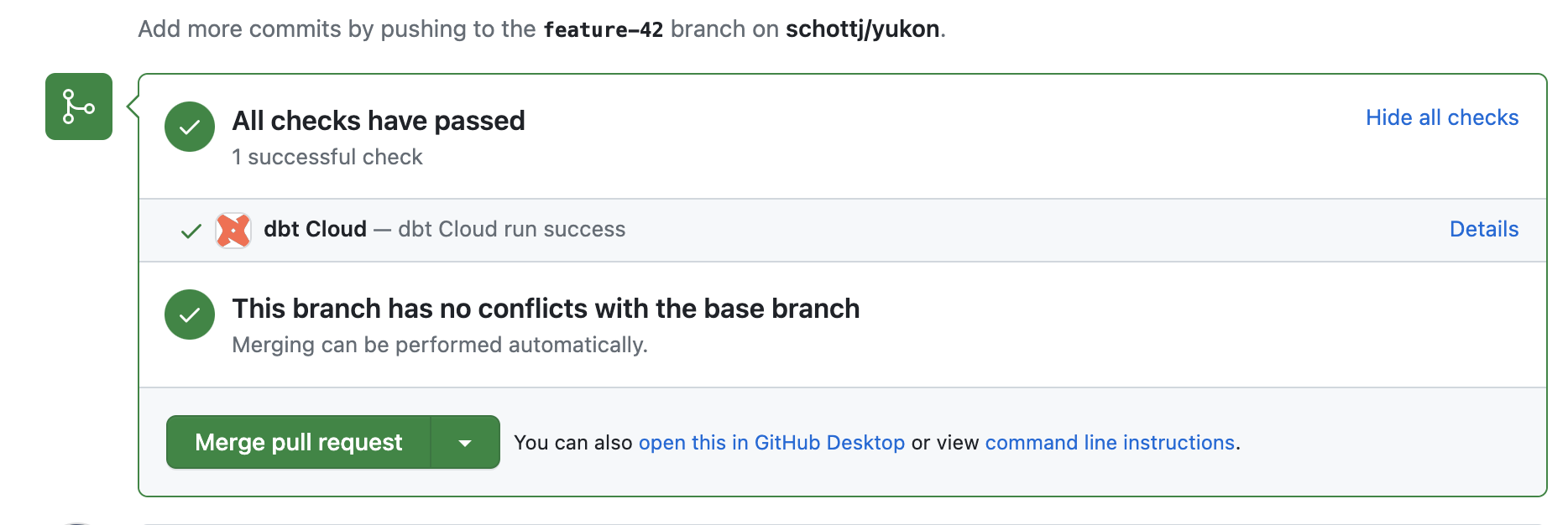 CI checks directly from within Git CI checks directly from within Git